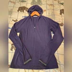 Ibex Women Quarter Zip Purple Base Layer M